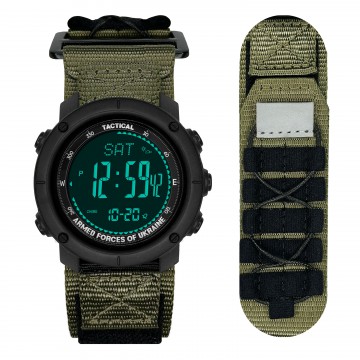 Часы наручные Awarder 036 Nylon Pro Black-Army Green