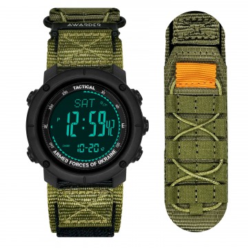 Часы наручные Awarder 036 Nylon Tactic Black-Army Green