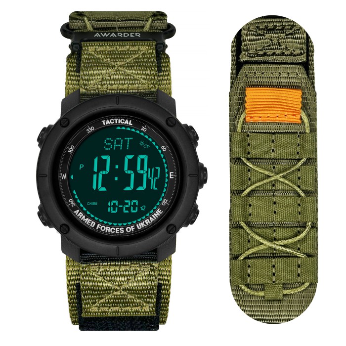 Часы наручные Awarder 036 Nylon Tactic Black-Army Green