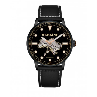 Часы наручные Awarder 044 Automatic Ukraine All Black