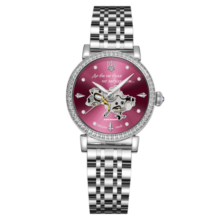 Часы наручные Awarder 047 Где бы ни была Silver-Gold-Pearl