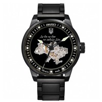 Часы наручные Awarder 058 Где бы ни был Black-White Steel