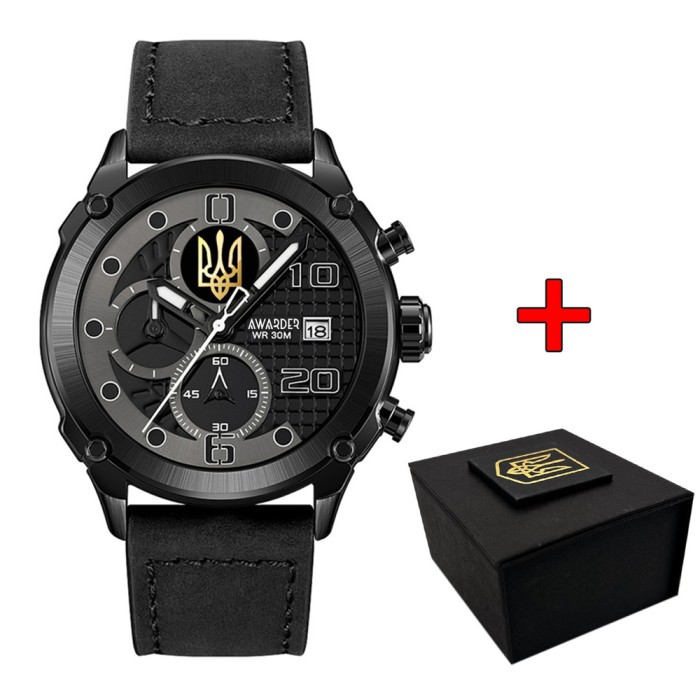 Часы наручные Awarder 016 Трезубец золото All Black