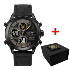 Часы наручные Awarder 017 Трезубец золото All Black