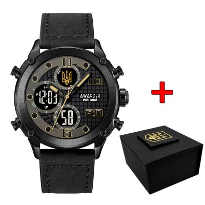 Часы наручные Awarder 017 Трезубец золото All Black