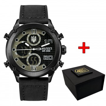 Часы наручные Awarder 017 Трезубец серебро Black