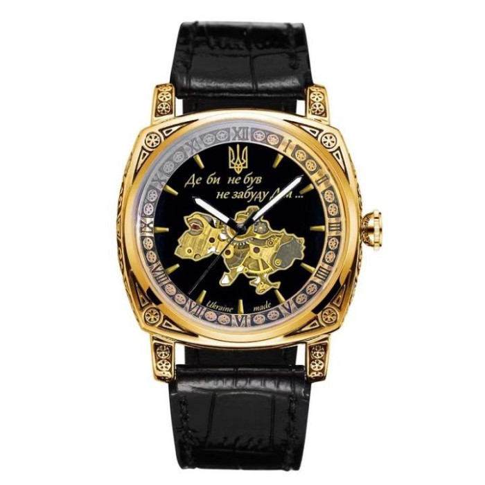 Часы наручные Awarder 021-3D Где бы ни был Gold-Black