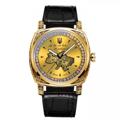 Часы наручные Awarder 021-3D Где бы ни был Gold-Gold