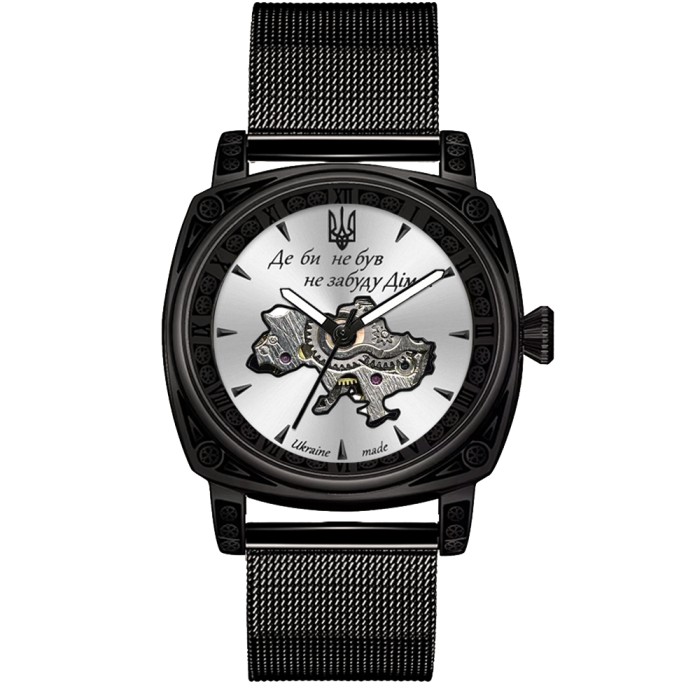 Часы наручные Awarder 021-3D Где бы ни был Black-White Mesh