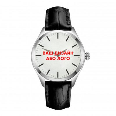 Женские часы Awarder 035 Ваше лого Silver-White Leather