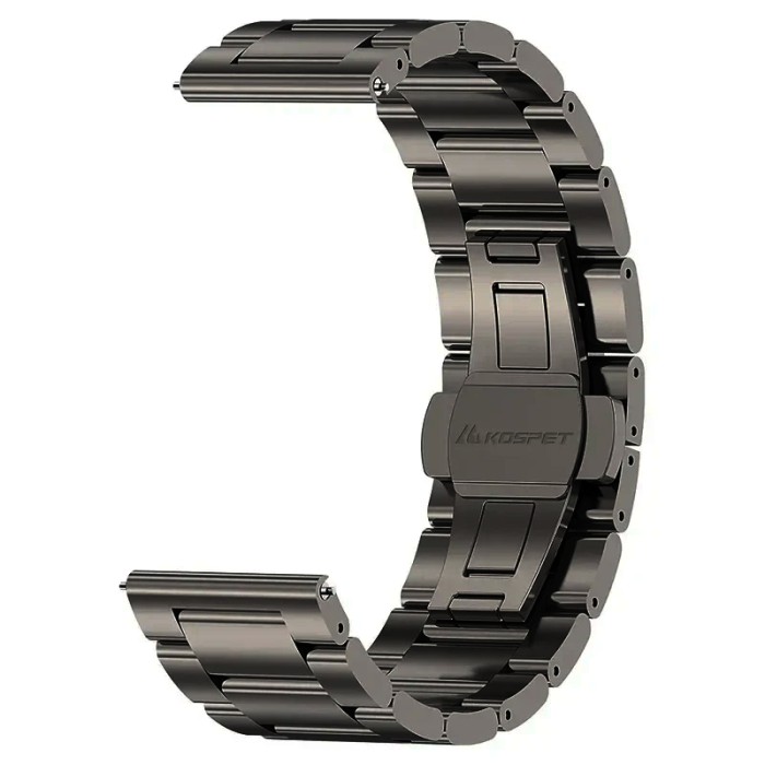 Сменный ремешок KOSPET STAINLESS STEEL BLACK model M 22MM