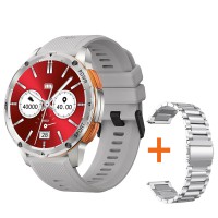 Розумний годинник Modfit Base T2 Silver + металевий ремінець