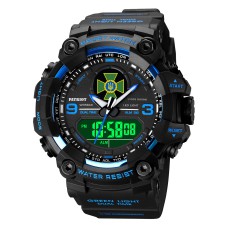 Часы наручные Patriot 001BUDPS ДПС Черные с синим + Коробка из лого