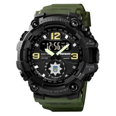 Часы наручные Patriot 004AGTPO Полиция Зеленые + Коробка
