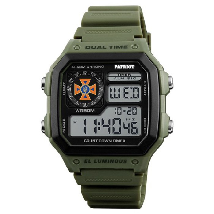 Часы наручные Patriot 010AGDSNS ДСНС Зеленые + Коробка