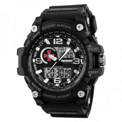 Часы наручные Patriot 012BKSU ВСУ Черные + Коробка.