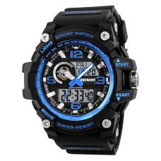 Часы наручные Patriot 012BUBKSSO ССО Черные с синим + Коробка