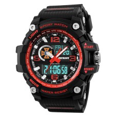 Часы наручные Patriot 012BKRDDSNS ДСНС Черные с красным + Коробка