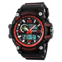 Годинник наручний Patriot 012BKRDDPS ДПС Чорні з червоним + Коробка