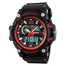 Часы наручные Patriot 012BKRDDPS ДПС Черные с красным + Коробка