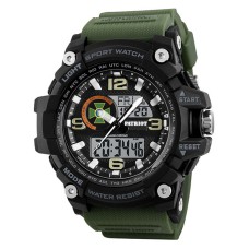 Часы наручные Patriot 012AGDPS ДПС Черные с зеленым + Коробка