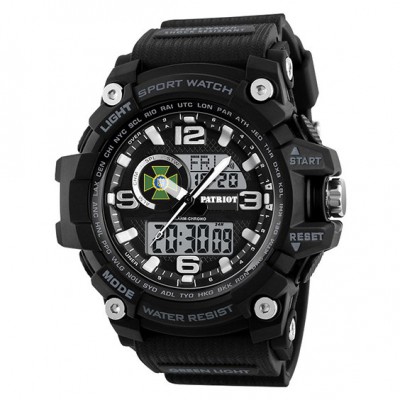 Часы наручные Patriot 012BKDPS ДПС Черные + Коробка.