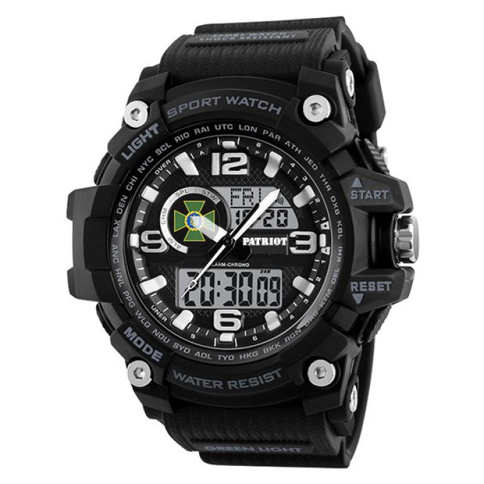 Часы наручные Patriot 012BKDPS ДПС Черные + Коробка.