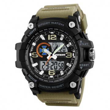 Часы наручные Patriot 012BKKHSBU СБУ Черные из хаки + Коробка