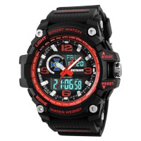 Годинник наручний Patriot 012BKRDSBU СБУ Чорні з червоним + Коробка