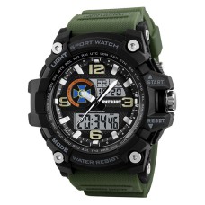 Часы наручные Patriot 012AGSBU СБУ Черные с зеленым + Коробка.