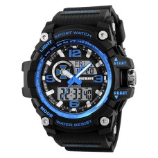 Часы наручные Patriot 012BUBKSBU СБУ Черные с синим + Коробка