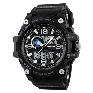 Часы наручные Patriot 012BKSBU СБУ Черные + Коробка.