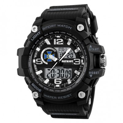 Часы наручные Patriot 012BKSBU СБУ Черные + Коробка.