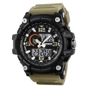 Часы наручные Patriot 012BKKHTRO ТРО Черные из хаки + Коробка
