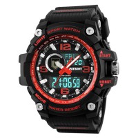 Годинник наручний Patriot 012BKRDTRO ТРО Чорні з червоним + Коробка