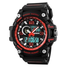 Часы наручные Patriot 012BKRDTRO ТРО Черные с красным + Коробка