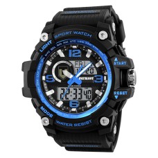 Часы наручные Patriot 012BUBKTRO ТРО Черные с синим + Коробка