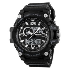 Часы наручные Patriot 012BKUASI Тризуб серебро Черные + Коробка.