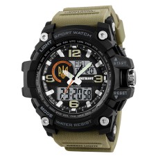 Часы наручные Patriot 012BKKHUAGD Трезубец золото Черные из хаки + Коробка