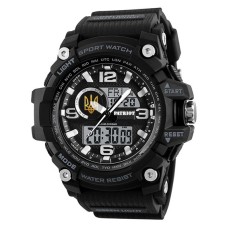 Часы наручные Patriot 012BKUAGD Тризуб золото Черные + Коробка