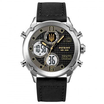 Часы наручные Patriot 017BKWT Трезубец золото Silver-White Часы наручные Patriot 017BKWT Трезубец золото Silver-White