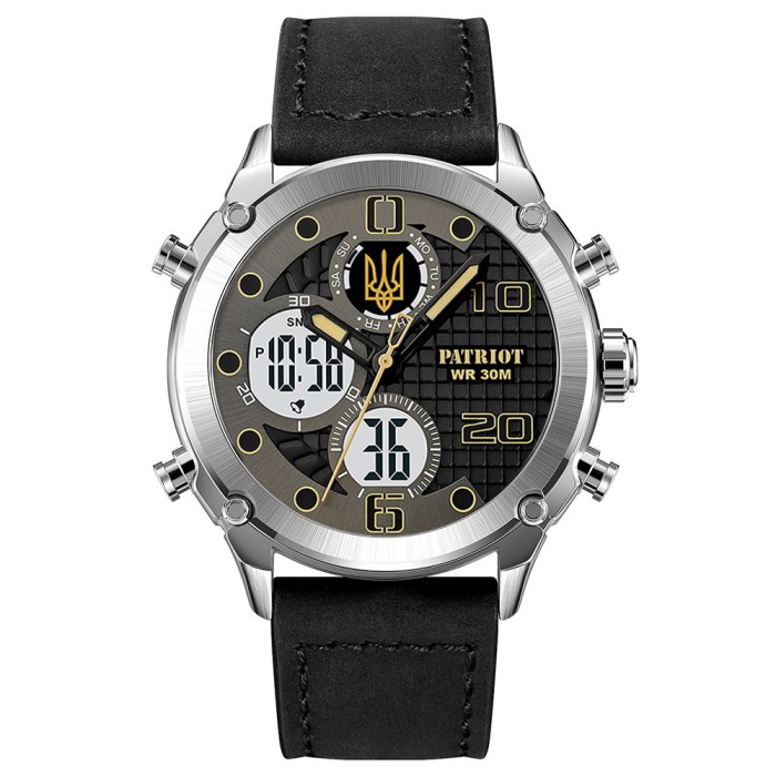 Часы наручные Patriot 017BKWT Трезубец золото Silver-White