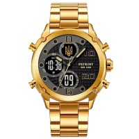 Часы наручные Patriot 017 Трезубец Золото Gold-Black Steel