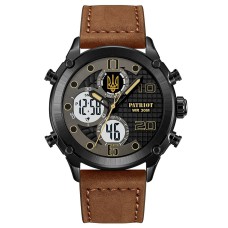 Часы наручные Patriot 017BKBR Трезубец золото Black-Brown