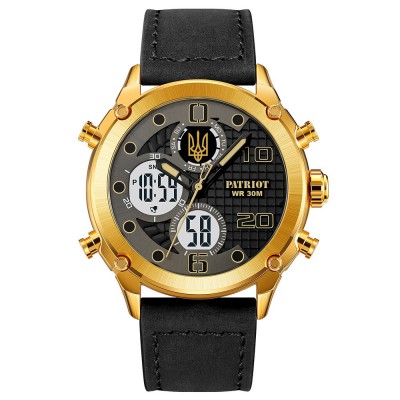 Часы наручные Patriot 017GDBK Трезубец золото Gold-Black