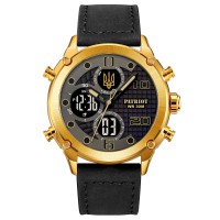 Часы наручные Patriot 017GDBKBK Трезубец золото Gold-Black-Black