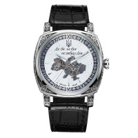 Годинник наручний Patriot 021-3D Скелетон Не забуду дім Silver-White