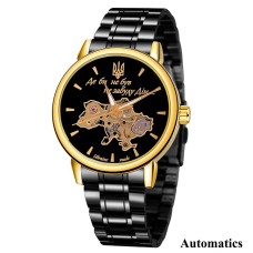 Часы наручные Patriot 022 Black-Gold Automatics Metall Не Забуду Дом