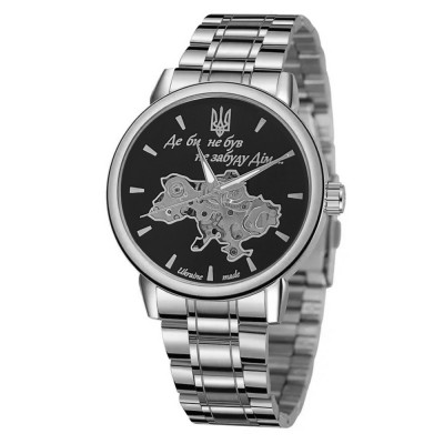 Часы наручные Patriot 022 Silver-Black Mechanic Metall Не забуду Дом