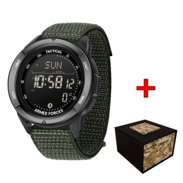 Тактические часы Patriot Alpine Edge Army Green с компасом